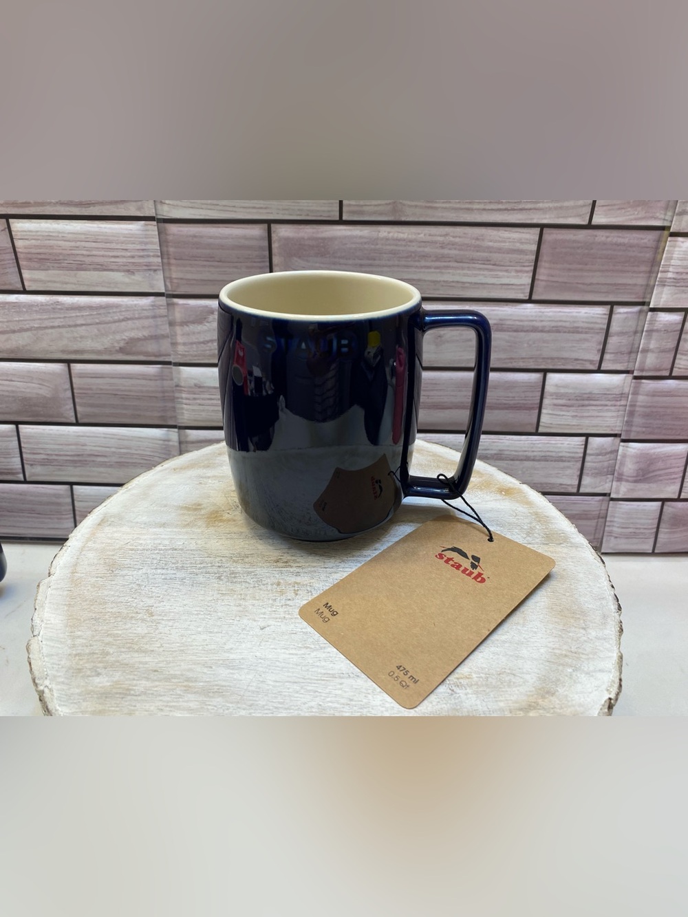 Staub ❤️ (1) Elevate everyday moments Stacking Mug Dark Blue NWT**